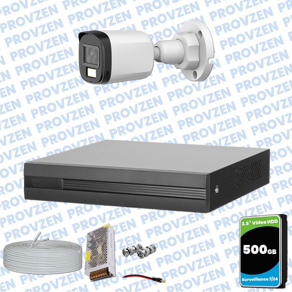 Provzen Dahua 1 Kameralı Full HD Fullcolor Mikrofonlu Güvenlik Kamerası