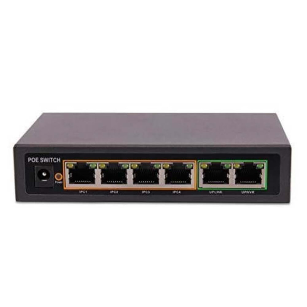 FİXRON FX-POE2022-K4+2 10/100M 4 PORT POE + 2 UPLİNK SWİTCH-