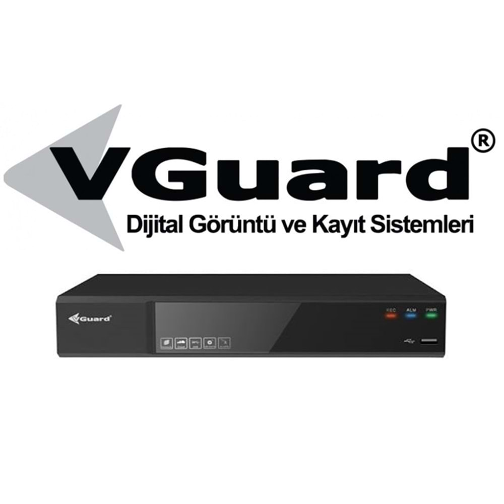 Vguard Vg-16C1A-Lru 16 Kanal 1080P H265+ Ahd Cvı Xvr Kayıt Cihazı