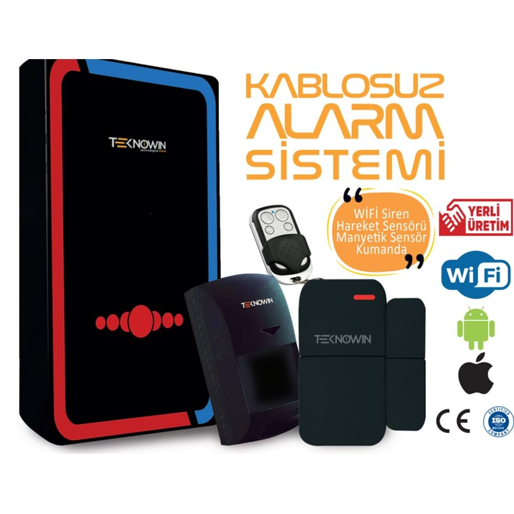 TEKNOWİN KABLOSUZ ALARM SETİ