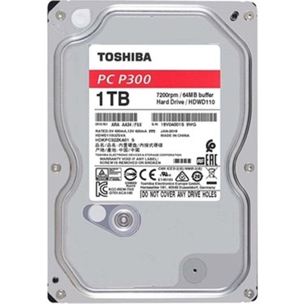 TOSHİBA PC P300 1 TB GÜVENLİK DİSKİ