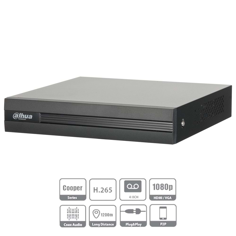 Dahua XVR1B04-I 2 MP H265+ 4 Kanal 5in1 DVR Cihazı