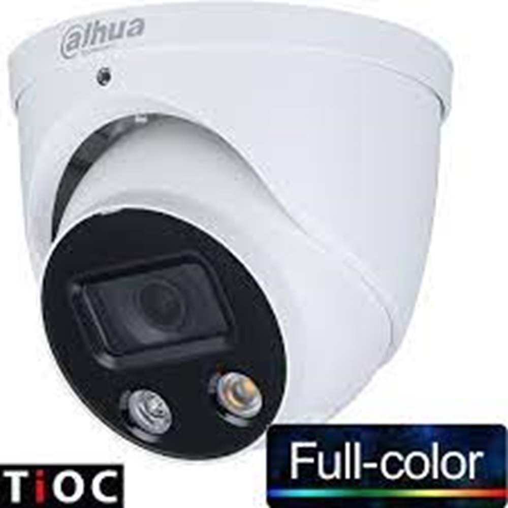 DAHUA (IPC-HDW3249H-AS-PV-0280B) 1/2.8 2MP 2.8MM DAHİLİ MİK.IP67 POE METAL FULL RENK DOME-30MT.