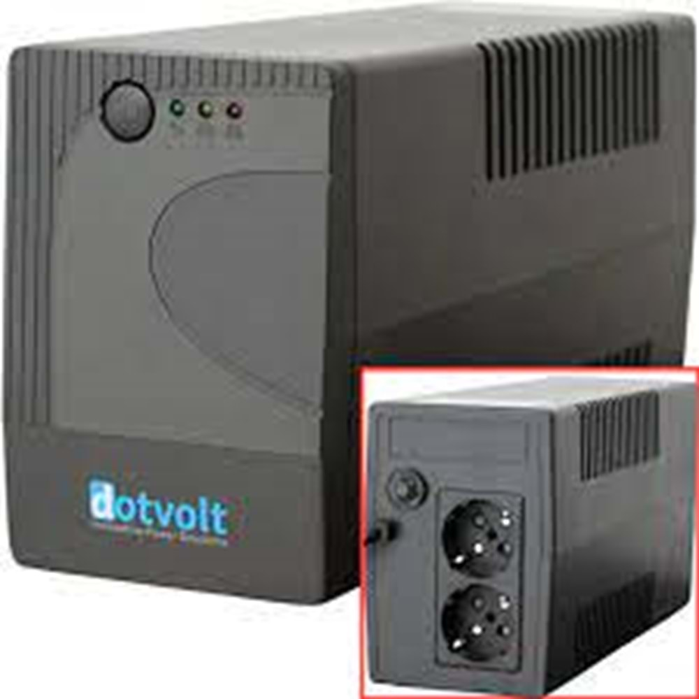 DOTVOLT (VOLT-LN-850VA) 850VA LED AUTO RESTART LINEINTERACTIVE GÜÇ KAYNAĞI-UPS (1x12V 9AH-15 DAKİKA)