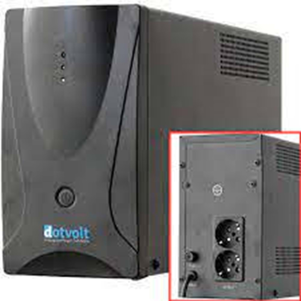 DOTVOLT (VOLT-LN-1500VA) 1500VA LED AUTO RESTART LINEINTERACTIVE GÜÇ KAYNAĞI-UPS (2x12V 9AH-15 DAK.)