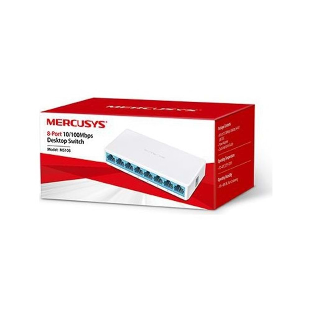 TP-LINK MERCUSYS MS108 8 PORT 10/100 SWİTCH