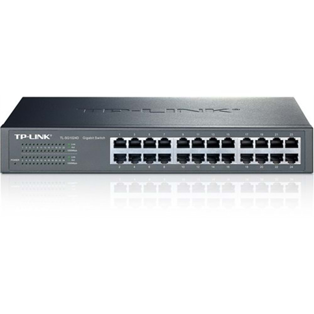 TP-LINK TL-SG1024D 24 PORT 10/100/1000 Gigabit Masaüstü/Rackmount SWITCH HUB