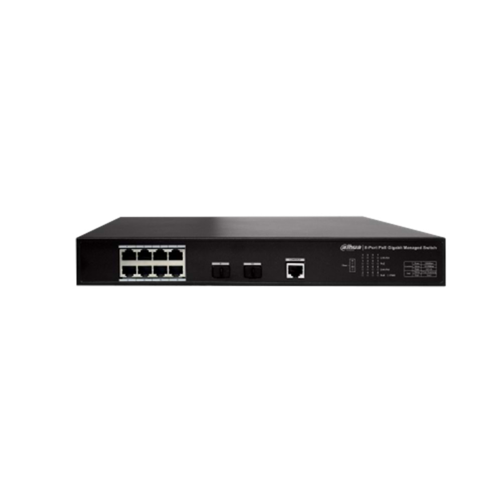 DAHUA PFS4210-8GT-150 8 PORT GİGABİT POE SWİTCH (8GE POE + 2GE SFP TOPLAM 150W POE )