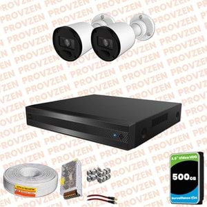 Provzen Rivo 2 Kameralı Geniş Açı Gece Görüşlü Güvenlik Kamerası