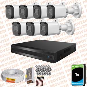 Provzen Rivo Dahua 7 Kameralı Full HD Güvenlik Kamerası 1tb hdd