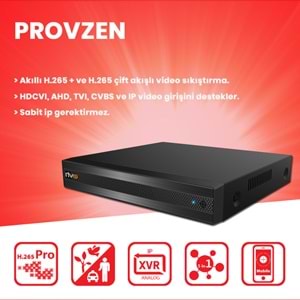 Provzen Rivo 8 Kameralı Full HD ColorVu & Ses Kayıtlı Güvenlik Kamerası
