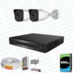 Provzen RV HiLook 2 Kameralı Full HD Geniş Açı Güvenlik Kamerası