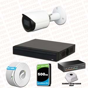 Provzen Dahua 1 Kameralı IP 1080P Gece Görüşlü Güvenlik Kamerası