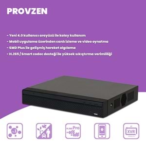 Provzen Dahua 7 IP Kameralı 1440P Gece Görüşlü Güvenlik Kamerası Seti