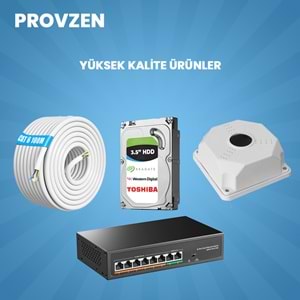 Provzen Zanuo 12 Kameralı 1080P Mikrofonlu IP Güvenlik Kamera Seti