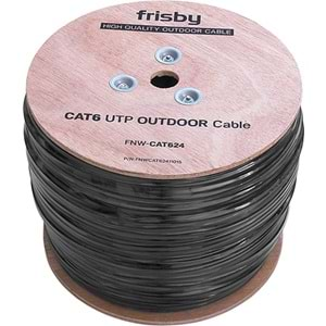 FRİSBY CAT6 SİYAH YERALTI UPT NETWORK CAT6 305 MT KABLO