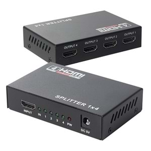 FİXRON FX-4LUHDMI-DGT 1X İN - 4X OUT PORT HDMI ÇOĞALTICI