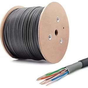 HİİTACHİ CAT6 UTP 23 AWG 305 MT OUTDOOR SİYAH