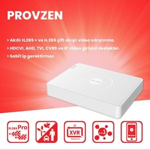 PROVZEN HİKVİSİON 9 KAMERALI COLORVU HİBRİT GÜVENLİK KAMERASI