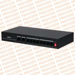 PROVZEN DAHUA PFS3010-8ET-65 8 Port 10/100 65W POE Yönetilemez Switch