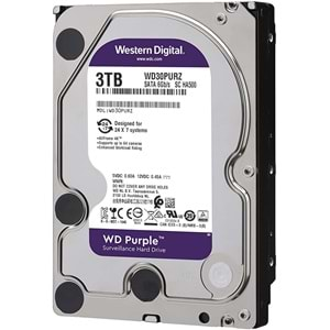 WESTERNDİJİTAL WD30PURZ PURPULE 7X24 3.5 inç 3TB 3TB/HDD 7/24