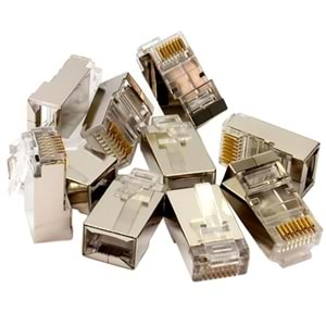 RJ45 METAL CAT6 METAL UÇ 8P/8C 100'LÜ PAKET