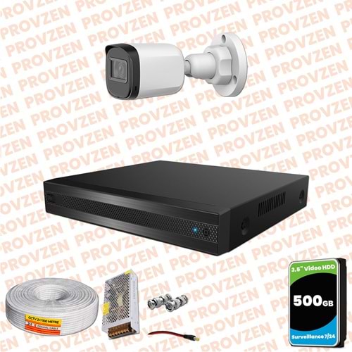 Provzen Rivo Dahua 1 Kameralı Full HD Güvenlik Kamerası 500GB
