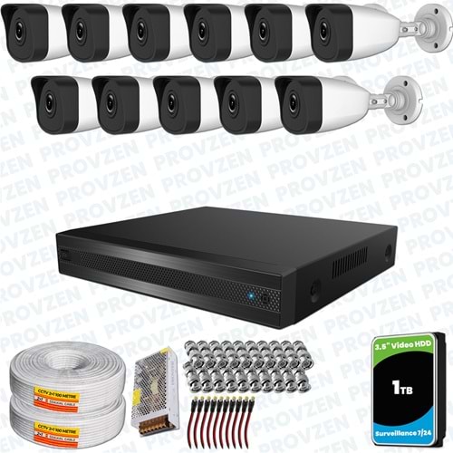 Provzen RV HiLook 11 Kameralı Full HD Geniş Açı Güvenlik Kamerası