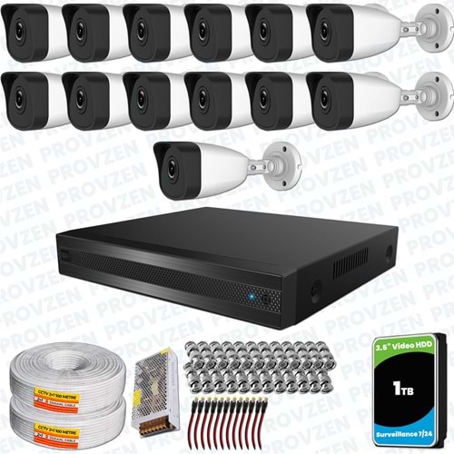 Provzen RV HiLook 13 Kameralı Full HD Geniş Açı Güvenlik Kamerası