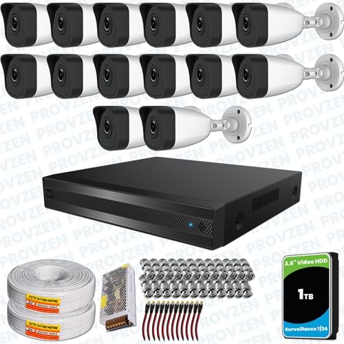 Provzen RV HiLook 14 Kameralı Full HD Geniş Açı Güvenlik Kamerası