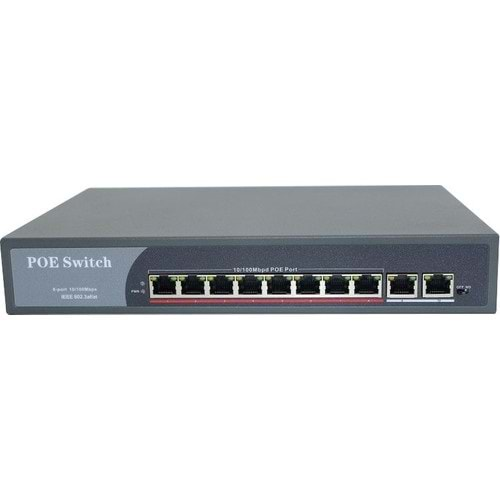 FİXRON FX-POE2020-K8 10/100M 8 PORT POE + 2 UPLİNK SWİTCH-