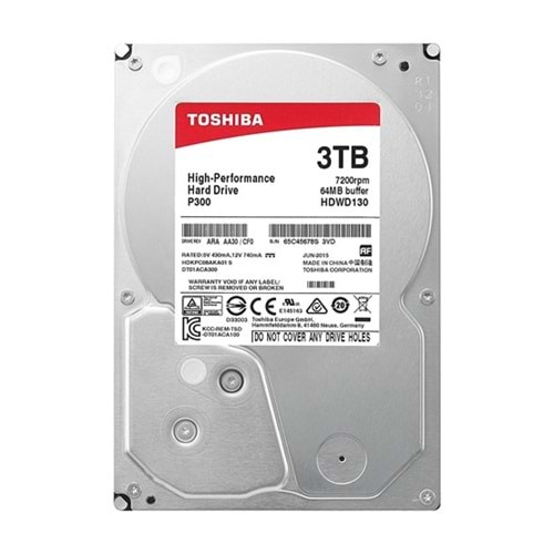 3 TB TOSHİBA HİGH PERFORMANCE HDD