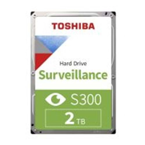 TOSHIBA HDWT720UZSVA S300 2TB 5400RPM SATA3 128MB 7/24 GÜVENLİK DİSK