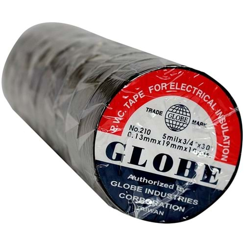 GLOBE İZOLE BANT SİYAH 0.13MMX19MM