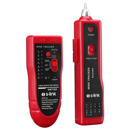 S-Link SL-KB10 Lüks Çantalı Kablo Bulucu ve Tester