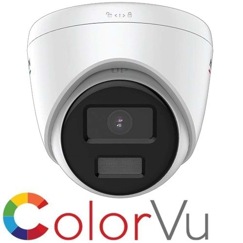 HIKVISION (DS-2CD1347G0-LUF) 4MP 2.8MM 3D DNR,BLC,HLC,AGC 120dB WDR,SD SES COLORVU IP DOME KAMERA