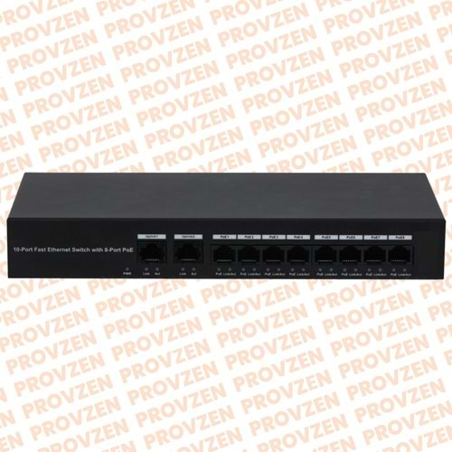 PROVZEN 8 Port POE Switch 10/100 + 2x10/100 120W PoE Switch