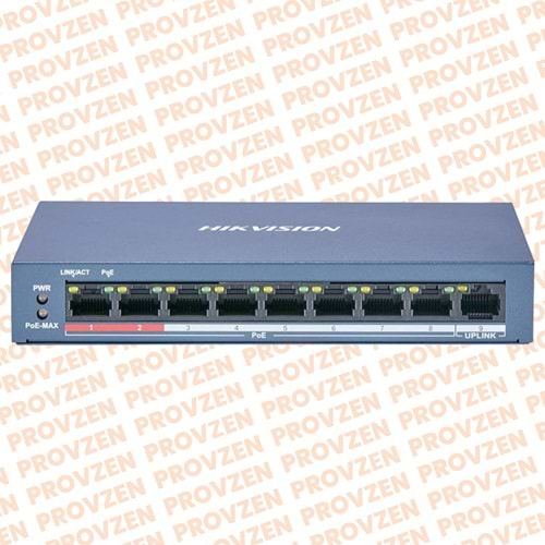 PROVZEN HIKVISION DS-3E0109P-E/M (B) 9 Port POE Switch 8x10/100 + 1x100M Uplink Port - 58W