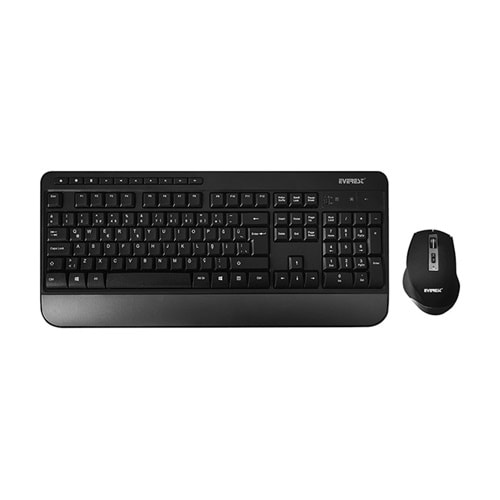 EVEREST KM-5300 Siyah Kablosuz Q Multimedia Klavye + Mouse Set