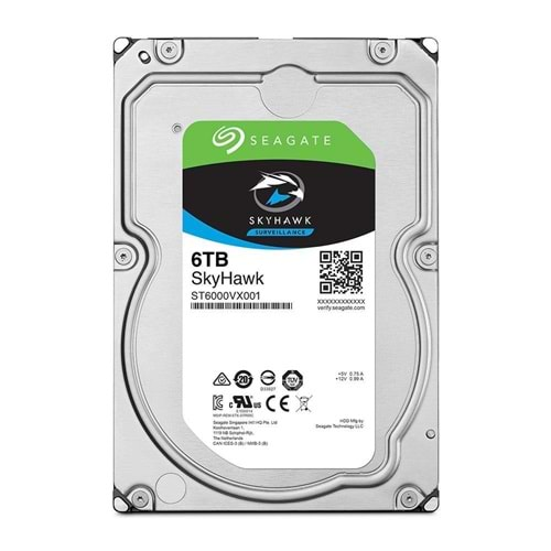 6 TB SEAGATE SKYHAWK 5400RPM SATA3 256MB /Y RV 7/24 HARDDİSK 2TB/HDD 7/24