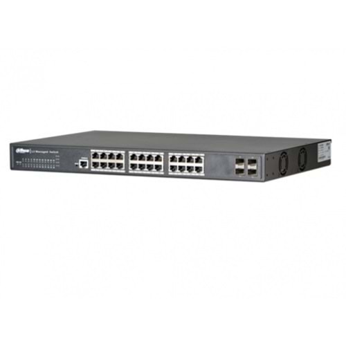 DAHUA PFS6428-24T 24 Kanal L3 Gigabit Yönetilebilir Switch - 24GE+ 4 SFP /10GE SFP