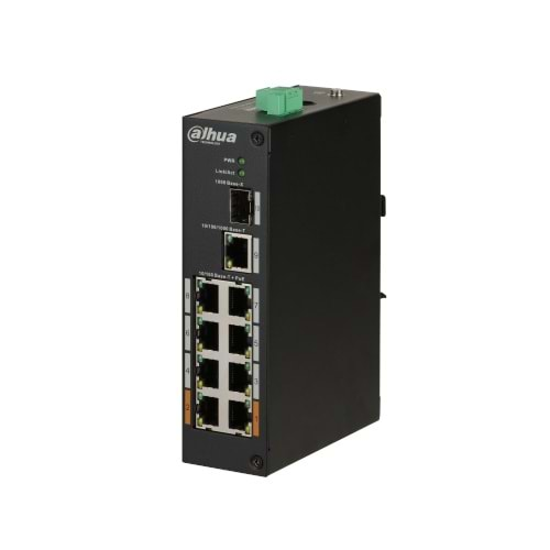 DAHUA PFS3110-8ET-96 8 Kanal PoE Switch ( 8FE PoE +1 GE + 1GE SFP )