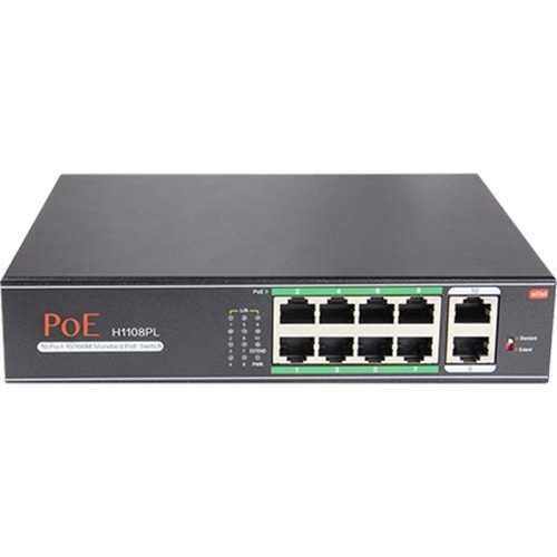 8 PORT POE+2UPLİNK 120W SWİTCH (SWP-H1108PL)