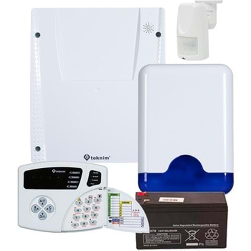 SET VAP-404PTA PSTN Lİ ALARM SETİ (AKÜ DAHİL)