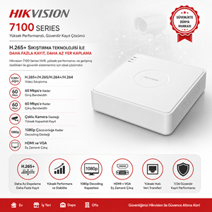 Hikvision 6'lı İP Güvenlik Kamerası Seti, Mikrofonlu, Uzaktan İzleme, Gece Görüş