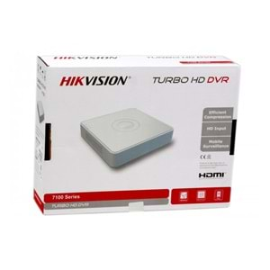 Hikvision DS-7104HGHI-K1 4 Kanal DVR Kayıt Cihazı