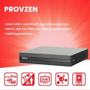 PROVZEN Dahua 5 Kameralı Güvenlik Kamerası 40 Metre Gece Görüşlü