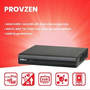 PROVZEN Dahua 13 Kameralı Güvenlik Kamerası 40 Metre Gece Görüşlü