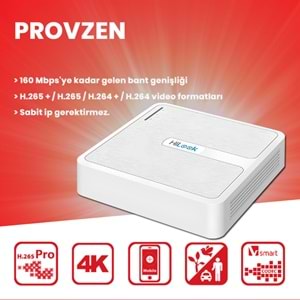 Provzen Hilook İp Kamera Seti 1080p Fullhd 6 Güvenlik Kamerası