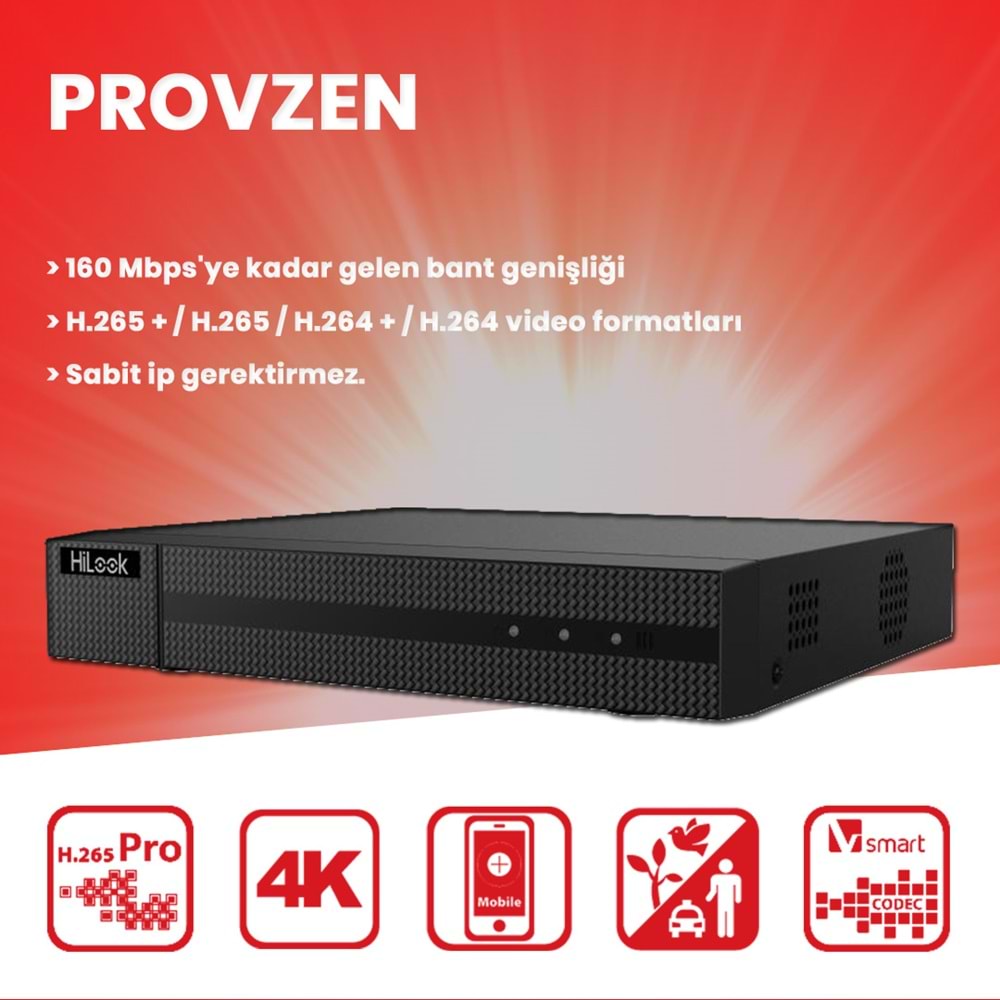 Provzen Hilook İp Kamera Seti 1080p Fullhd 16 Güvenlik Kamerası